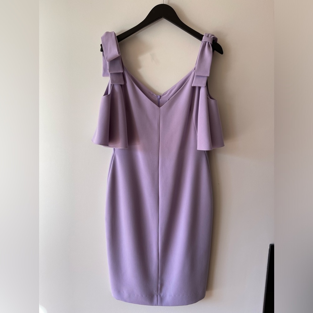 BLACK HALO MONACO COLD SHOULDER DRESS in Violet Vista
